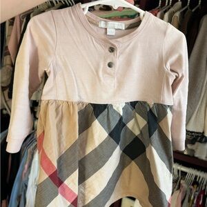 Burberry Pink and Plaid Kids Dress